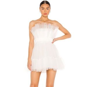 Tulle mini dress ivory